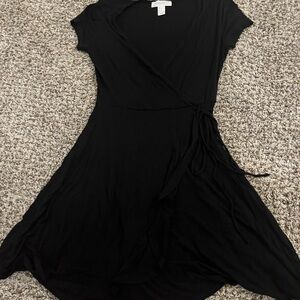 Forever 21 Black Asymmetrical Dress